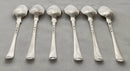 Georgian, George III, Set of Six Silver Tablespoons. London 1770 Richard Redrick. 13.2 troy ounces.