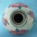 Cobridge Stoneware (Moorcroft Associate Co) Vase Pink with Grey Trim