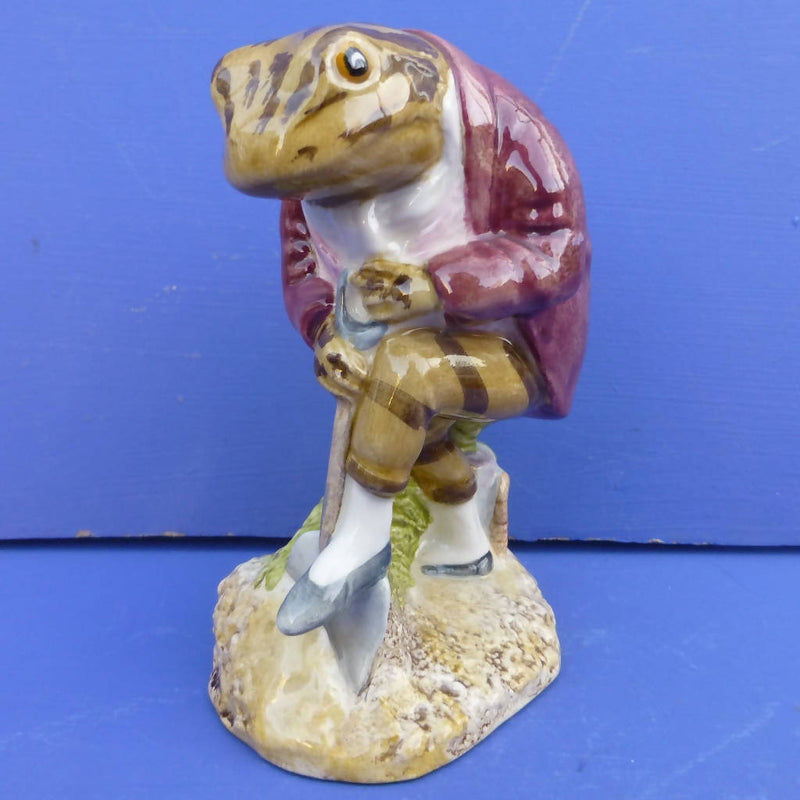 Beswick Beatrix Potter Figurine - Mr Jeremy Fisher Digging (Signature Backstamp) - BP4