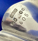 1891 Liberty of London Ornate Silver Plated Shell Dish with Stylised Swan Neck Handle.