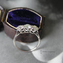 Platinum & Diamond Three Stone Ring 1.15cts