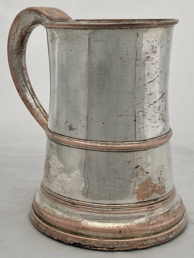 Georgian, George III, Old Sheffield Plate Tankard, circa 1770 - 1790.