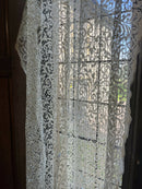 Jane Lace Design 14 Point Lace Sample unfinished panel Bone colour 106 cm (52”) x 101 cm (40")