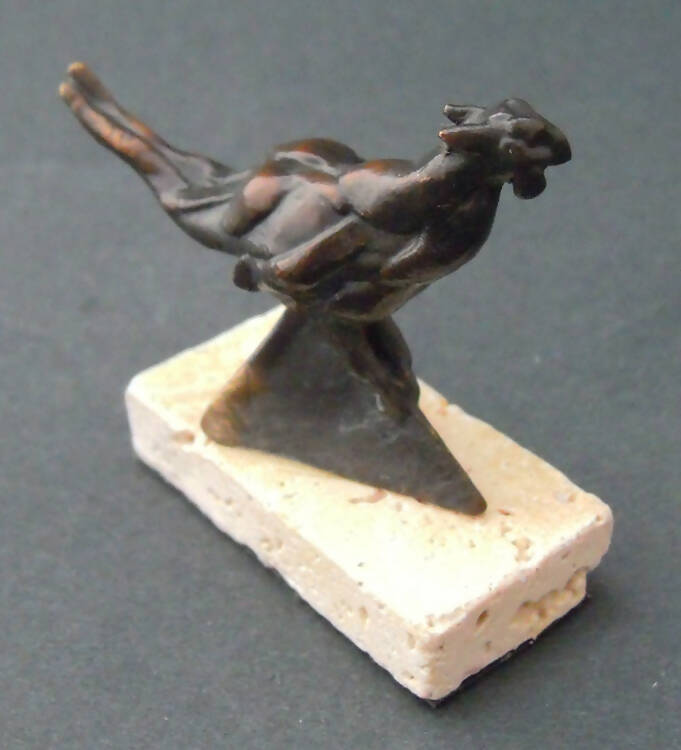 Pheasant - bronze sculpture by Edward Waites