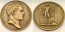 Napoleon Bonaparte Bronze Medal for General Desaix, Place des Victoires, Paris. After Andrieu & Brenet.