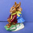 Royal Doulton Bunnykins Figurine - Sleighride DB4 (Boxed)