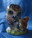 Royal Albert Old Mr Brown figure Squirrel and Owl Beatrix Potter Figurine