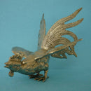 A White Metal Figure of a Cock or Rooster