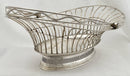 Georgian, George III, silver swing handle basket, Sheffield 1791 Richard Morton & Co. 17 troy ounces