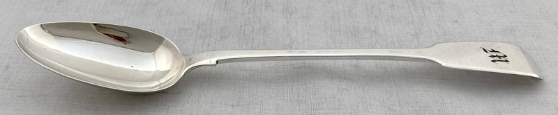 Georgian, George IV, Silver Basting Spoon. London 1828 William Chawner II. 4.5 troy ounces.