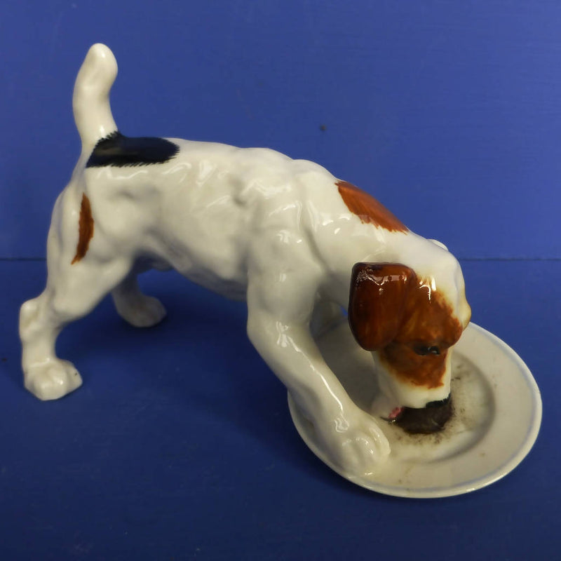 Royal Doulton Character Dog With Plate HN1158