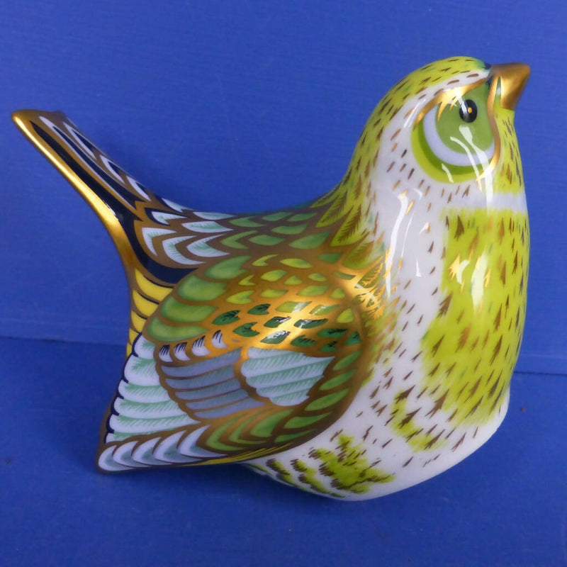 Royal Crown Derby Paperweight - Greenfinch