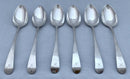 Georgian, George III, Six Scottish Silver Tablespoons. Edinburgh 1797. 13 troy ounces.