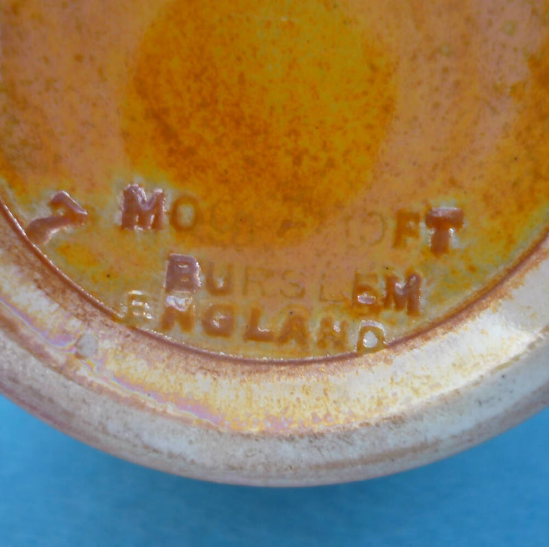 A Moorcroft Orange Lustre Vase c1916-c1918 by William Moorcroft