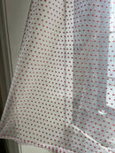 Scottish Madras By the Meter Polka Dot in Hot Pink 48” Wide to finish