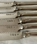 Georgian, George III, Crested Silver Dessert Knives & Forks for Twelve. London 1799 William Abdy II.