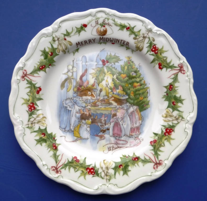 Royal Doulton Brambly Hedge Wall Plate Merry Midwinter