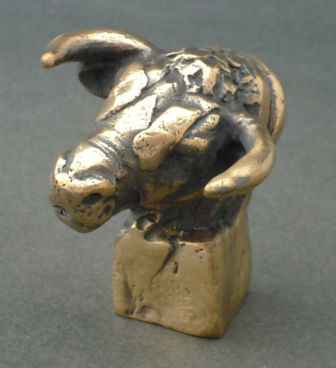Edward Waites Sculpture, Bronze Spanish Bull