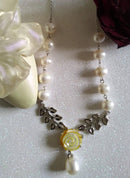 New Freshwater Pearl and Mother of Pearl 18" Necklace