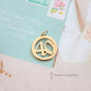 Vintage 9ct Gold 40 Charm
