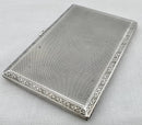 George V Silver Cigarette Case. Chester 1918 Asprey & Co Ltd. 6 troy ounces.