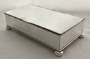 Early 20th Century Silver Plate on Copper Desk Box Inkstand.