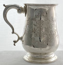Georgian, George III, Silver Tankard. London 1773 John Dare. 9.2 troy ounces.