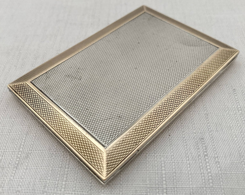 George V Ladies Silver Cigarette Case. London 1924 Asprey & Co Ltd. 2.7 troy ounces.