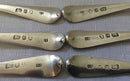 Georgian, George III, set of six silver teaspoons. London 1798 Samuel Godbehere & Edward Wigan. 2.57 troy ounces.
