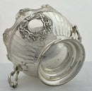 Silver Plated & Fluted Monteith Bowl with Lion Mask Handles.