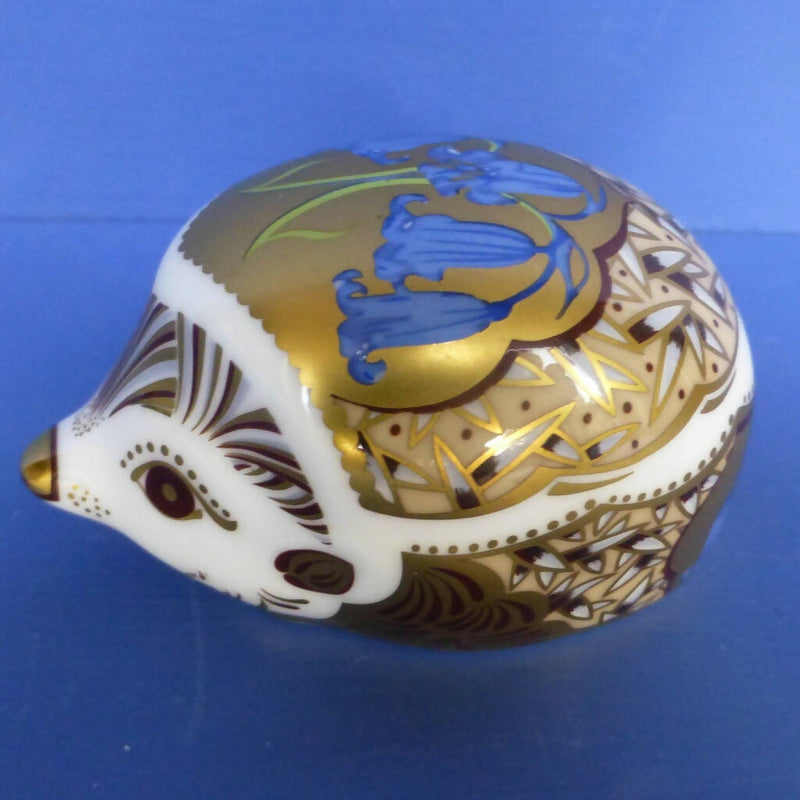 Royal Crown Derby Paperweight - Bluebell Hedgehog