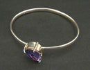 Jake: Tanzanite swarovski crystal bangle