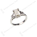 Emerald Cut Diamond Solitaire Ring
