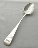 Georgian, George IV, Silver Basting Spoon. London 1822 Solomon Royes. 4.2 troy ounces.