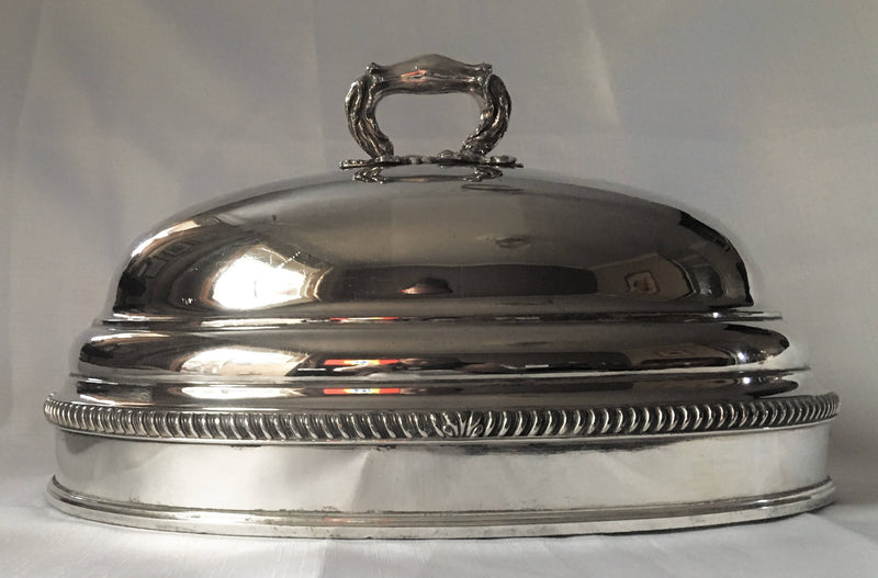 Regency period Sheffield Plated small meat dome. circa 1820 - 1830.