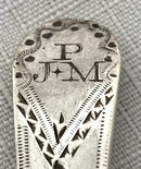 Georgian, George III, Set of Six Silver Teaspoons. London 1795 Stephen Adams II. 2.5 troy ounces.