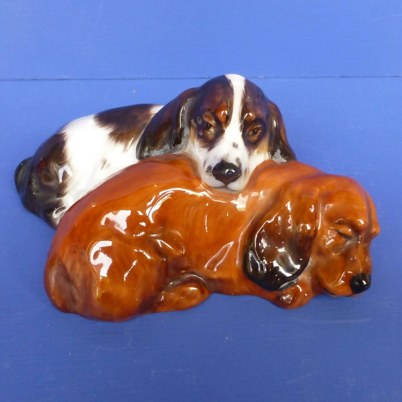 Royal Doulton Dogs - Cocker Spaniels Sleeping HN2590