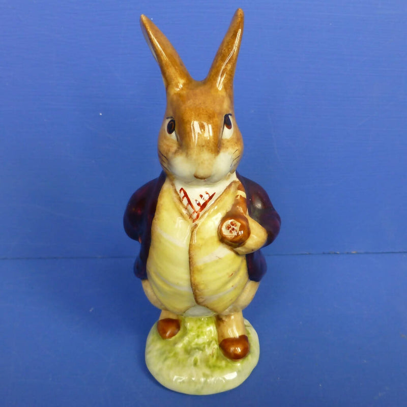 Beswick Beatrix Potter Figurine - Mr Benjamin Bunny (Second Version, Maroon Jacket, Pipe in) BP3B