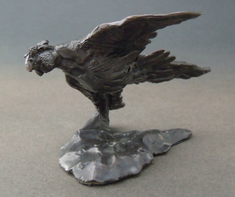 Edward Waites Sculpture, Bronze Flying Pheasant