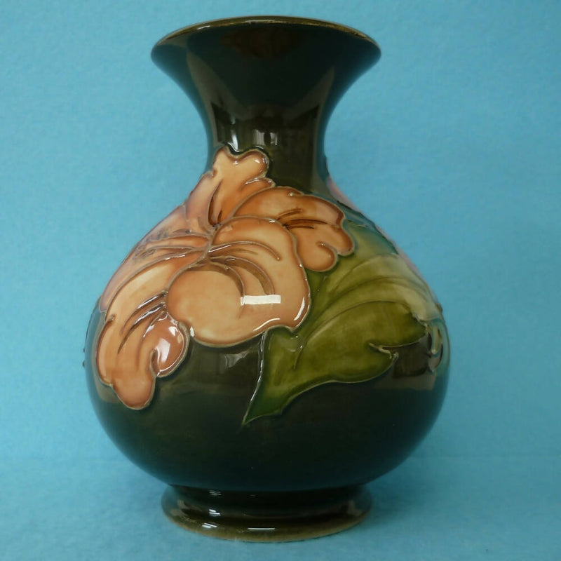 A Moorcroft Vase (Ht 5.1") in the Hibiscus Pattern by Walter Moorcroft