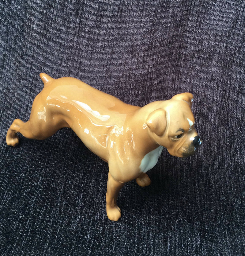 Beswick Boxer dog figurine Beswick Boxer Blue Mountain Greta dog figure Model no 1202