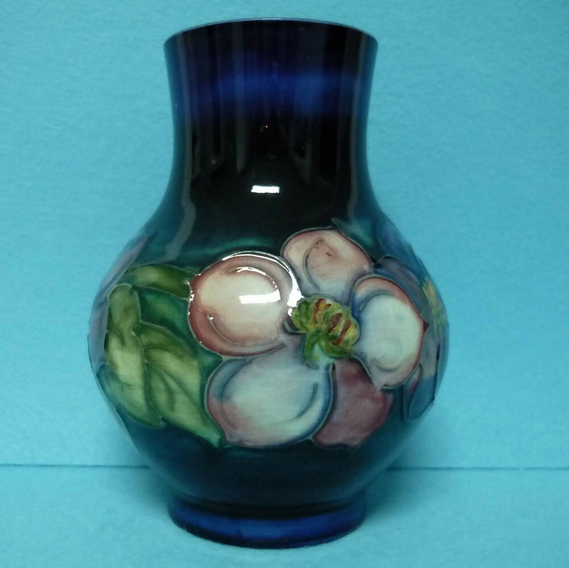 A Moorcroft Vase (Ht 5.0 inch) in the Clematis Pattern by Walter Moorcroft