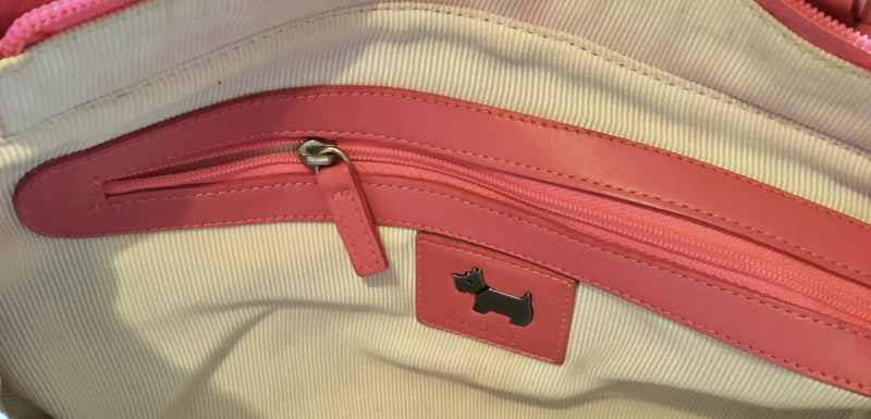 Vintage Pink Radley Grab Handbag.