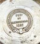 Victorian silver plated inkstand of trefoil form adorned with facial profiles. Elkington 1857 for The Art Manufacturers Association.