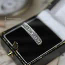 Platinum Princess, Brilliant & Baguette Cut Diamond 0.69ct Half Eternity Ring