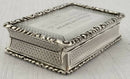 Victorian Silver Snuff Box, Montgomeryshire Yeomanry Cavalry. Birmingham 1877 George Unite. 3.2 troy ounces.