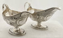 Georgian, George III, Pair of Silver Sauce Boats. London 1800 Godbehere, Wigan & Boult (Bult). 12 troy ounces.