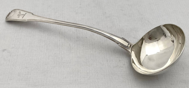 Georgian, George III, Silver Soup Ladle. London 1810 Mary & Elizabeth Sumner. 8.6 troy ounces.