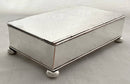 Early 20th Century Silver Plate on Copper Desk Box Inkstand.