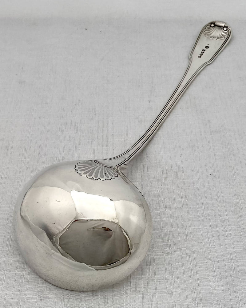 Georgian, George III, Silver Soup Ladle. London 1810 Mary & Elizabeth Sumner. 8.6 troy ounces.